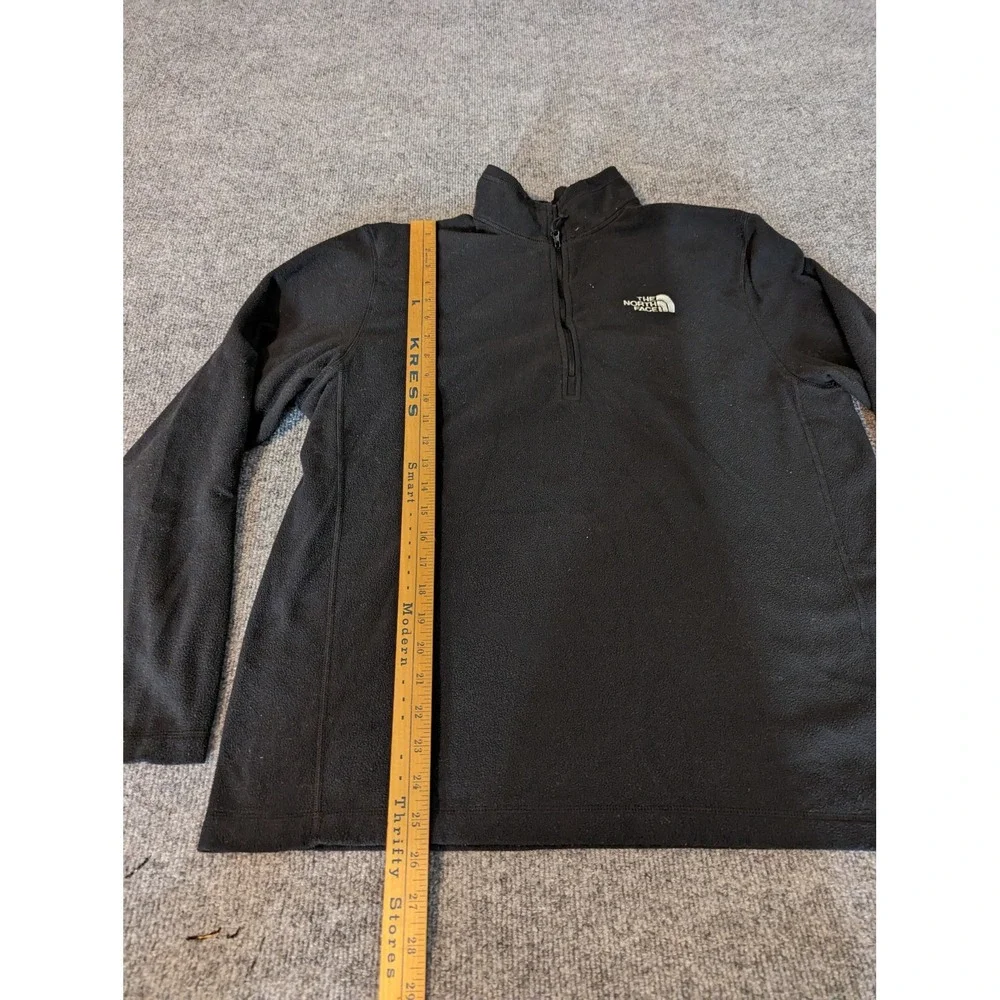 THE NORTH FACE Men's L Quarter Zip Black Fleece Pullover Jacket